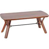 Folia Coffee Table in Walnut Wood